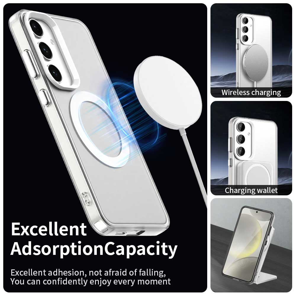For Samsung Galaxy S25 S24 S23  Slim Dropproof Shockproof Anti-Fingerprint Magnetic Matte Phone Case