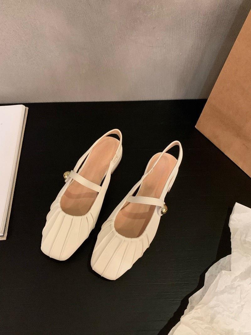 

Французские темпераментные босоножки с завязками на голове на низком каблуке, туфли-сандалии, новинка лета 2024 года, серебряные туфли Мэри Джейн на плоской подошве 40