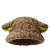 Sweet and cute lamb ears soft waxy sheep curly hair fisherman's hat children keep warm in autumn and winter students cute pot hat