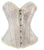 Elegant Satin Corset with Sweetheart Neckline and Ruffled Edges