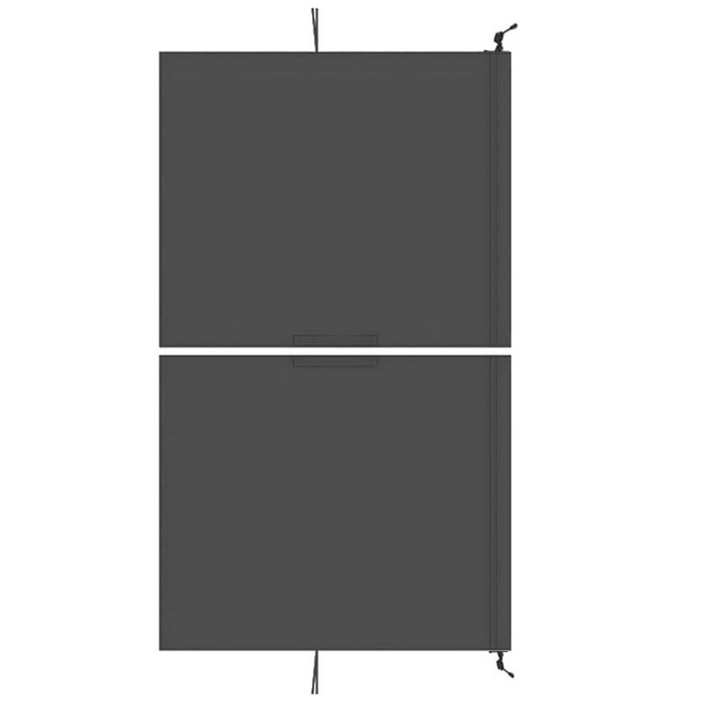 Compact, wear-resistant divided sun shade 1, made of highly resistant materials 1, easy to use and practical with rear window 80 x 54 as a divider cur