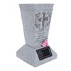 Vază solară pentru mormânt, Vază din rășină pentru piatră funerară cu țepi de sol Suport pentru flori pentru piatră funerară de cimitir Utilizare în aer liber