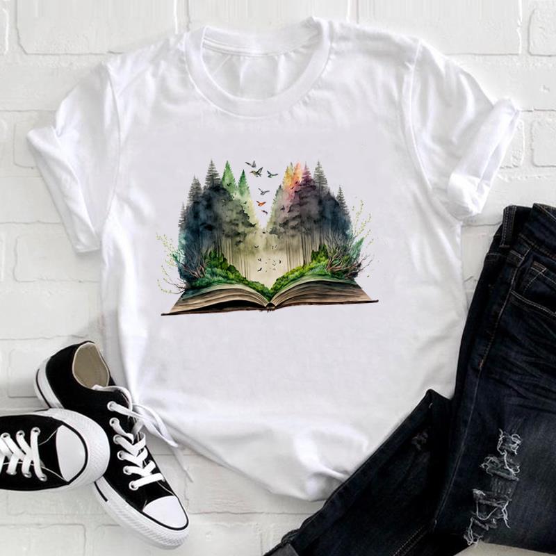 (Europäische Größe) Kurzarm T Top Traum Feder Vintage Stil Nette Mode T-shirt Frauen Kleidung Casual Druck Dame Weibliche Grafik T-shirt