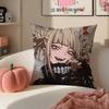 Popular HHimiko Toga My Hero Academia Cushion Cover Pillowcase Short Plush Invisible Zipper Room Sofa Cushion Cover