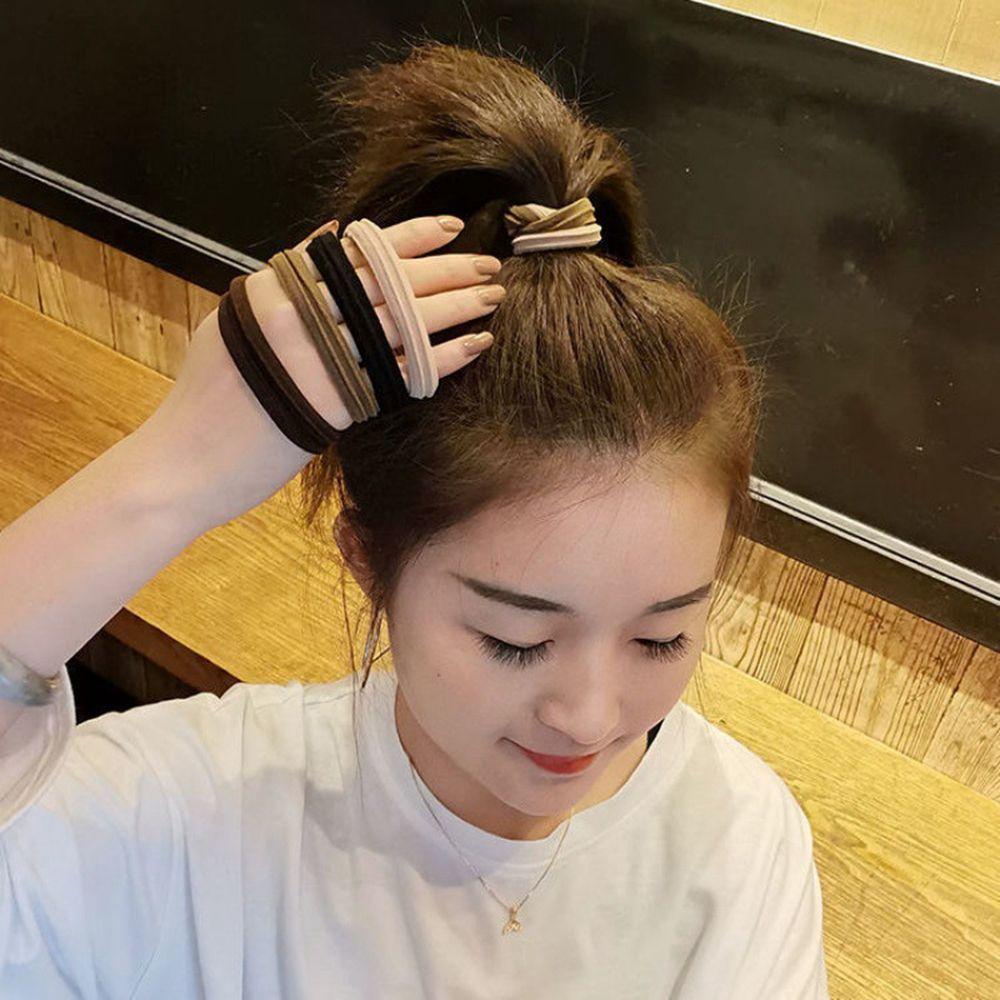 Scrunchies Seamless Female Hair Ties Basic Hair Rope Elastic Head Rope Korean Style Rubber Band