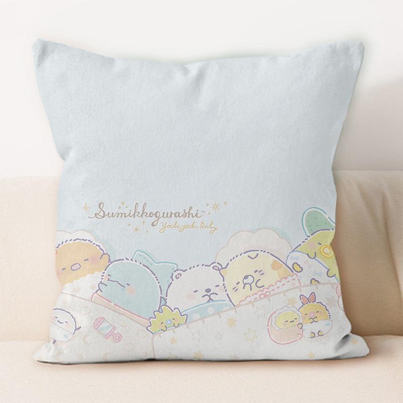Kawaii Sumikko Gurashi Tea Time Throw Pillow Cover, Cute Cushion Case for Home Decor