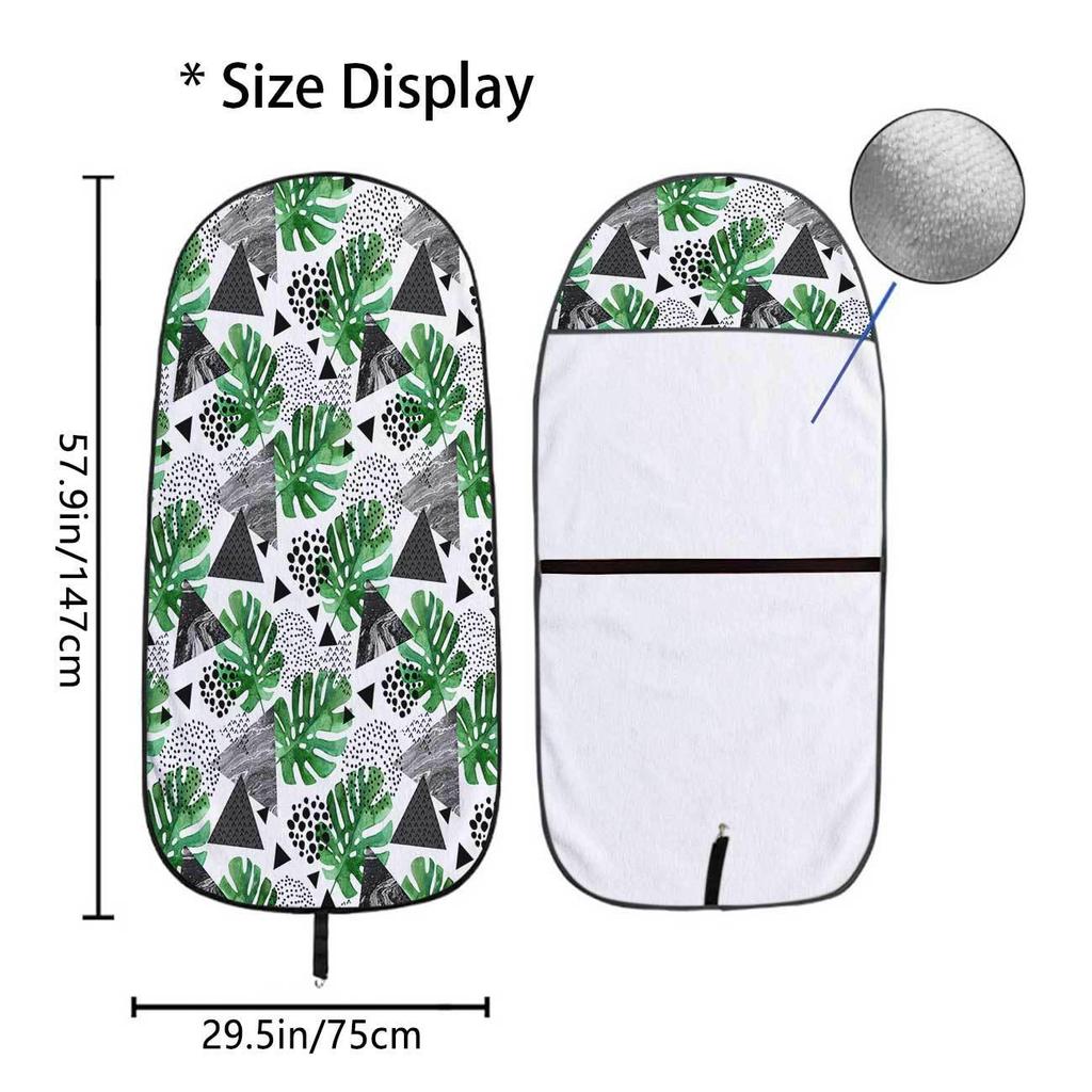 Universal Car Front Seat Leaf Towel Cover - Ideal for Gym & All-Season Use