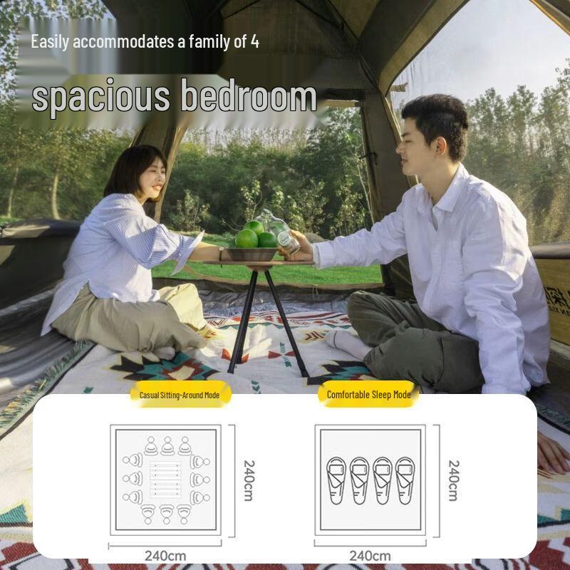 TAN XIAN ZHE Automatic Portable Camping Tent with Canopy