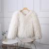VAYLA Fashion Luxury Cropped Faux Fur Coat Women's Winter Ins Hot Fluffy Short Faux Fur Jacket Street Style Warm Outwear