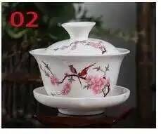 Chinesische Traditionen Gai Wan Teeservice Bone China Teeservice Dehua Gaiwan Tee Porzellankannenset für unterwegs Schöner und einfacher Wasserkocher
