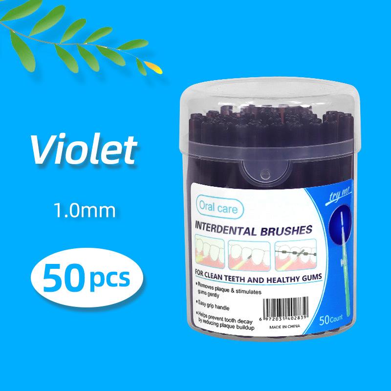 Retractable Push-Pull Interdental Brush for Gap Cleaning