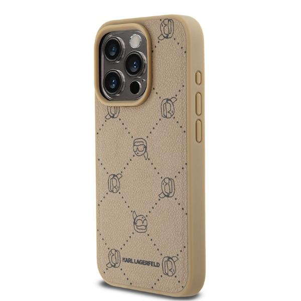 Karl Lagerfeld Klhmp15Lpgkhphe Iphone 15 Pro 6.1 Beżowy/Beige Magsafe Karl Head