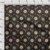 oneOone Cotton Poplin Brown Fabric Dotted Floral Diy Clothing Quilting Fabric Print Fabric By Yard 42 Inch