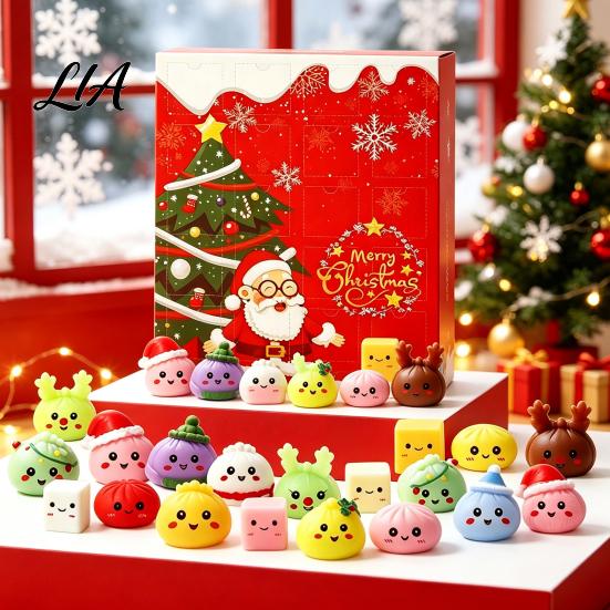 Gift Idea for Christmas Birthdays Advent Calendar, 24 Day Countdown Box with Mystery Figures, Interactive Games Friends Festive Holiday