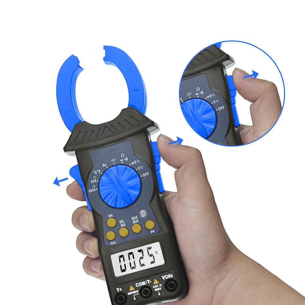 High Accuracy Digital Clamp Meter Auto Range Multimeter AC DC Current Tester Auto-Ranging Clamp Meter 19.3x7.3cm