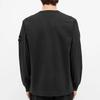 Stone Island Long Sleeve Solid Color Compass Badge Crewneck Sweatshirt Men sweatshirt Black 731564450-V0029