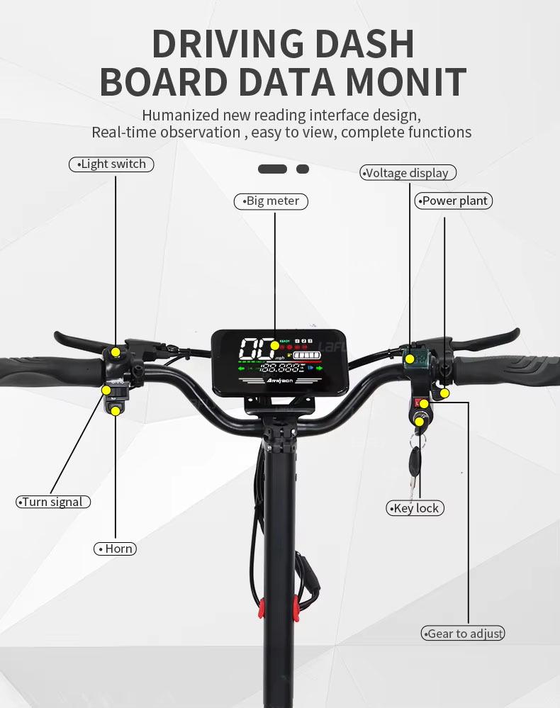 Nouveau 2025 EU Scooter Électrique 1200W moteur unique 48V 13ah avec Pneus 11 Pouces, Vitesse Maximale de 45-50 km/h, Autonomie de 50-60km Scooter