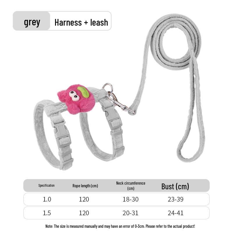 Little Bee Cat & Small Dog Harness and Leash Set