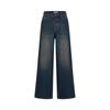 JUZI ANNACAU Casual Distressed Wide-Leg Denim Jeans