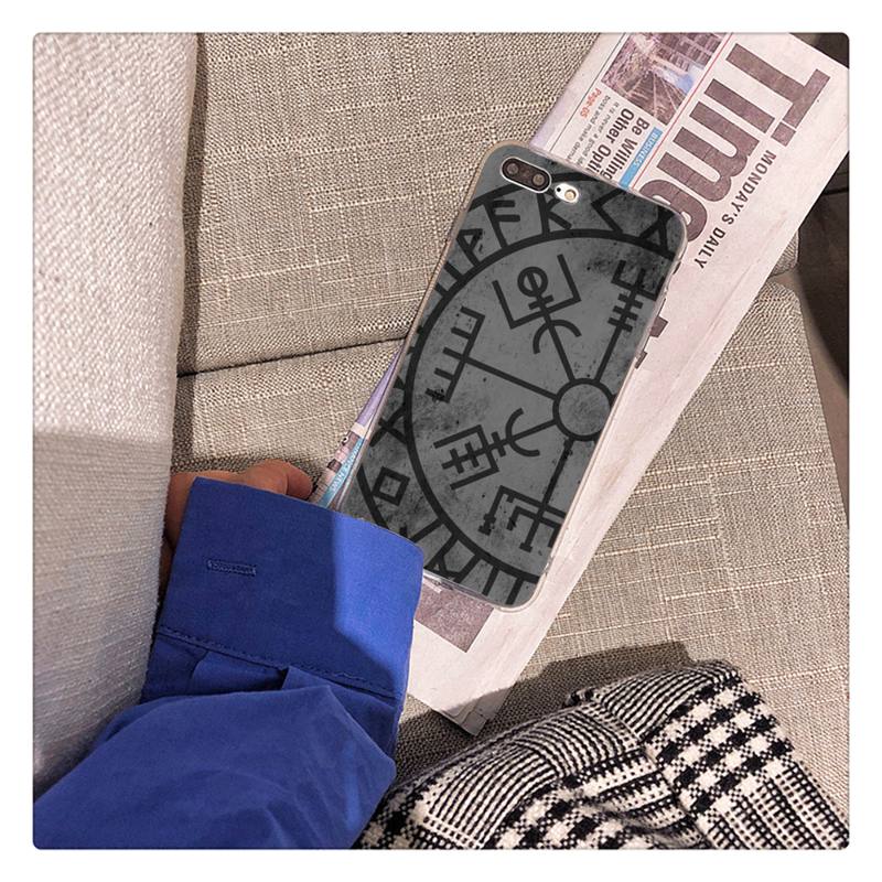 Viking Vegvisir Odin Nordic Telefon Fall für iPhone 11 12 13 mini pro XS MAX 8 7 6 6S Plus X 5S SE 2020 XR fall