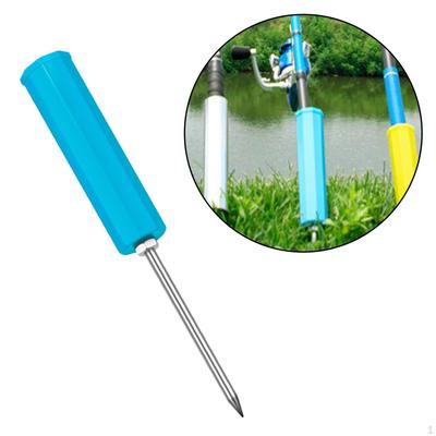 Fishing Rod Holder Pole Ground Durable PVC Birthday Gift Rack Insert