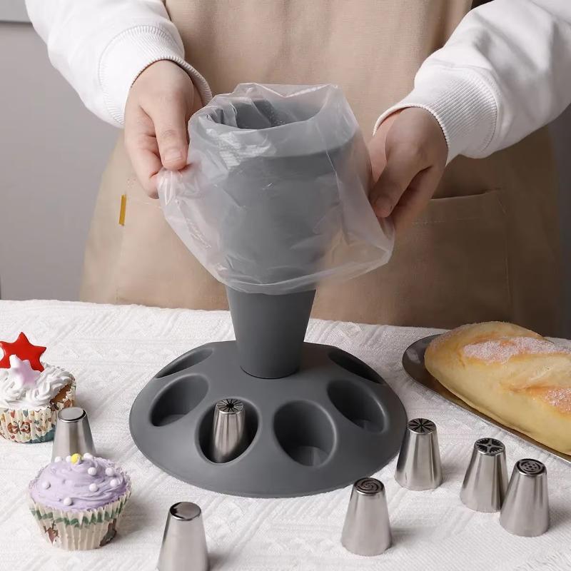 Cream Tool Piping Bag Rack Storage Auxiliary Decorating Mouth Storage Stand Cream Practice Pastry Baking Tools