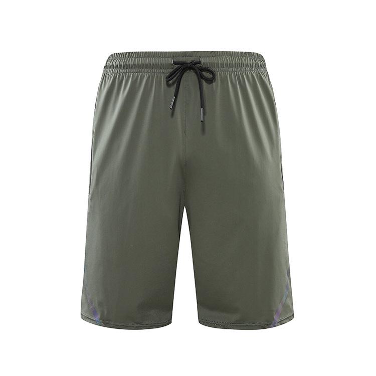 Men's Summer Ice Silk Basketball Shorts: Breathable, Quick-Drying, Casual Over-the-Knee Fitness Wear