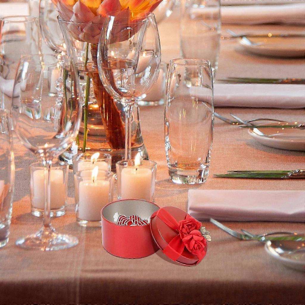 Candy Box Wedding Gift Boxes for Storage 16Pcs Elegant Red Boxes