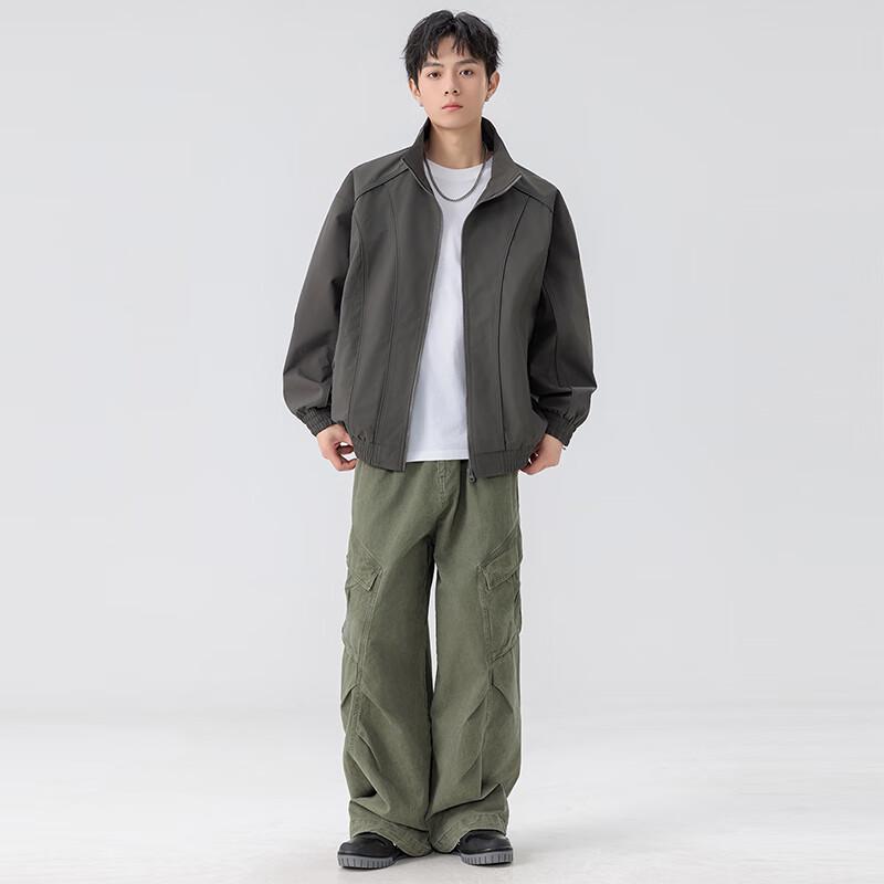 Wassup Sohot Unisex Stand-Collar Windbreaker Jacket