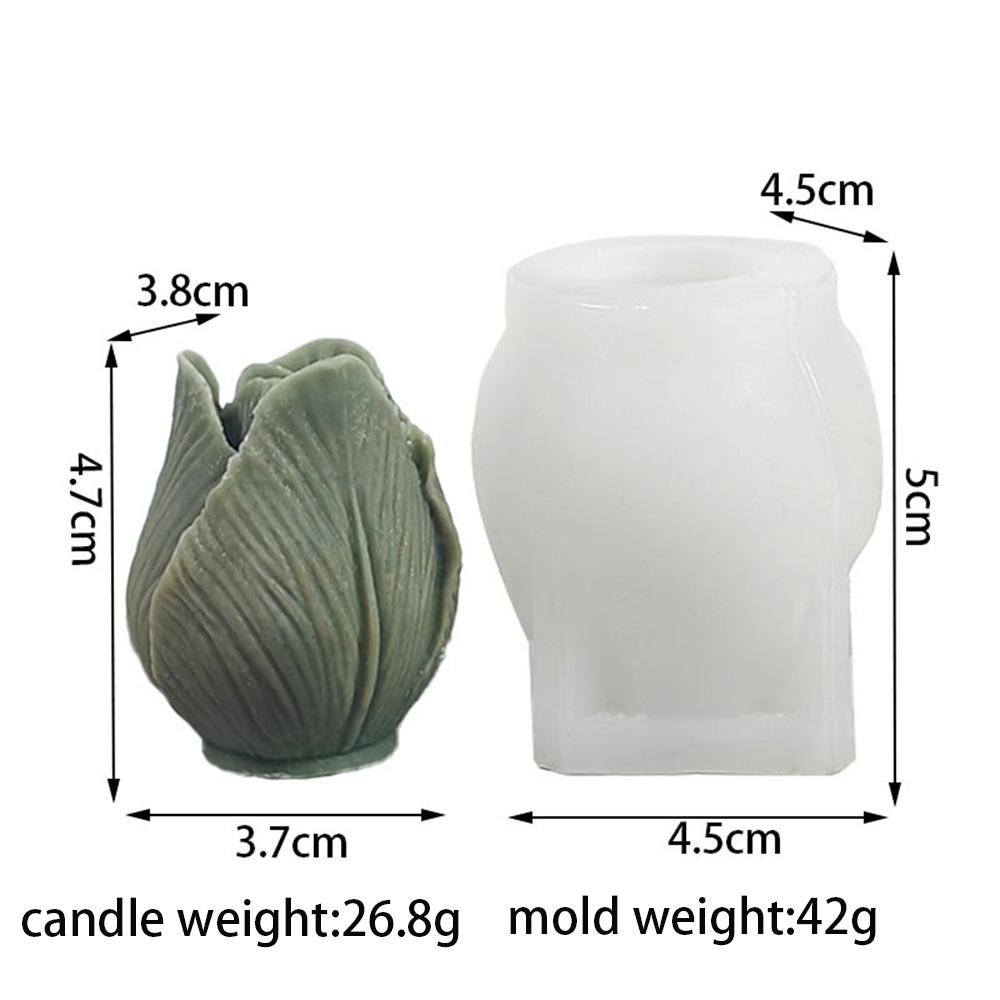 Love Roses Heart Shaped Aromatherapy Candle Silicone Mold DIY Flowers Candle Epoxy Resin Plaster Mould Handmade Soap Molds