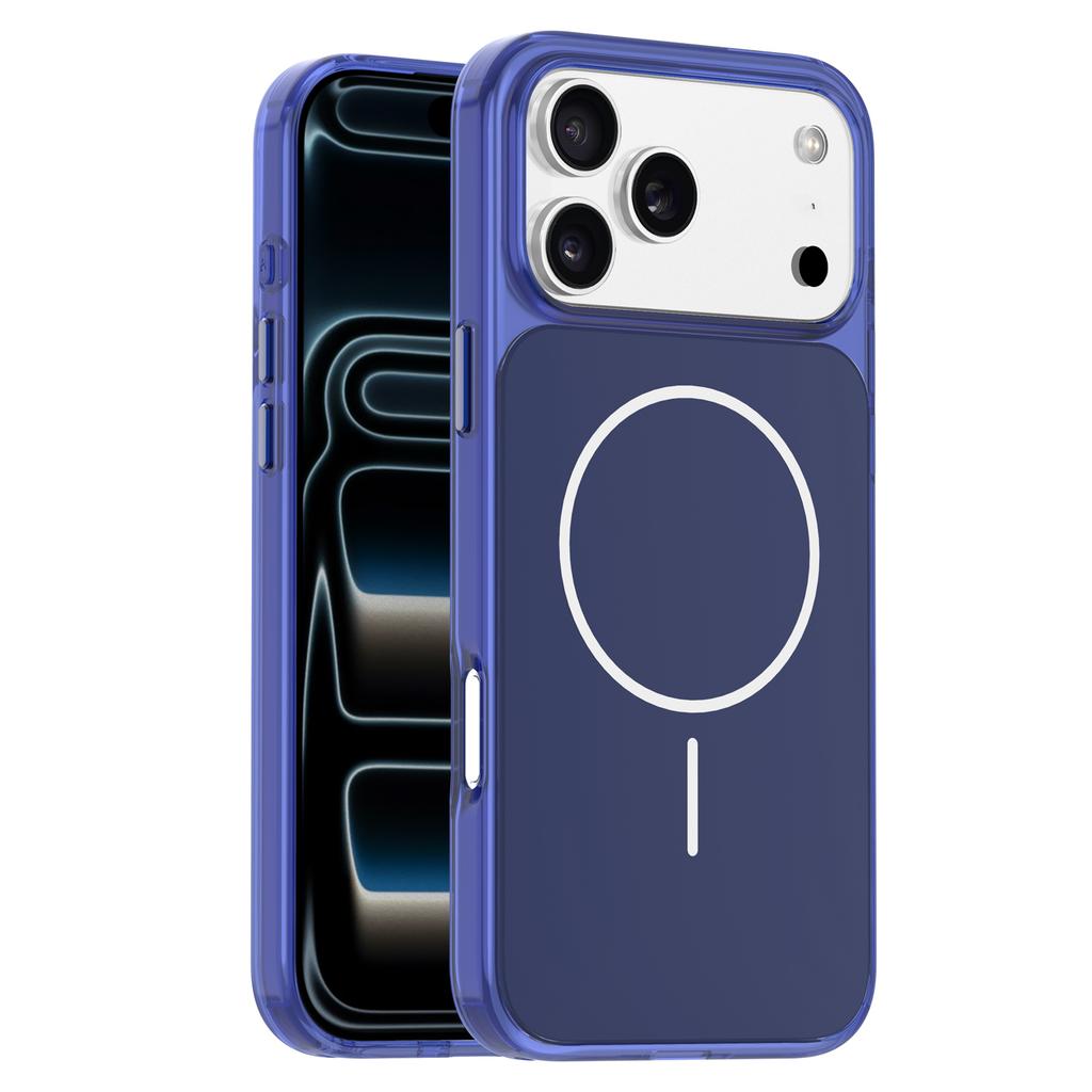 For IPhone 17 14 15 16 Pro Max Air Plus Transparency Wireless Charging Magnetic Phone Case with Tempered Film Protective Cover