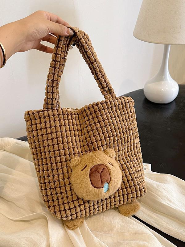 Adorable Plaid Bento Handbag: Japanese Korean Style for Commuting & Outings