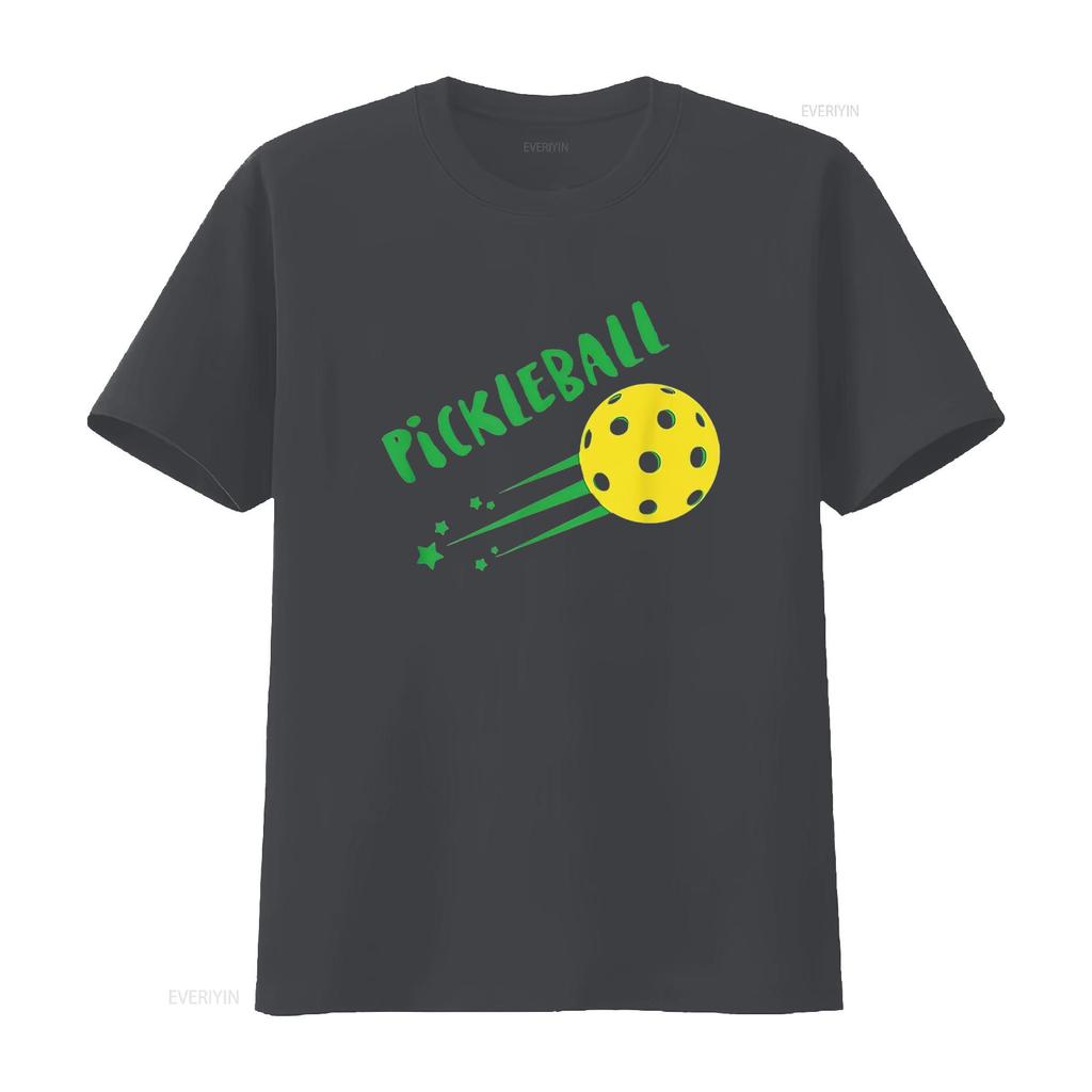 Womens Pickleball T Shirt White Medium vintage Washed Breathable Versatile Stretched Casual Unisex designer clothes streetwear