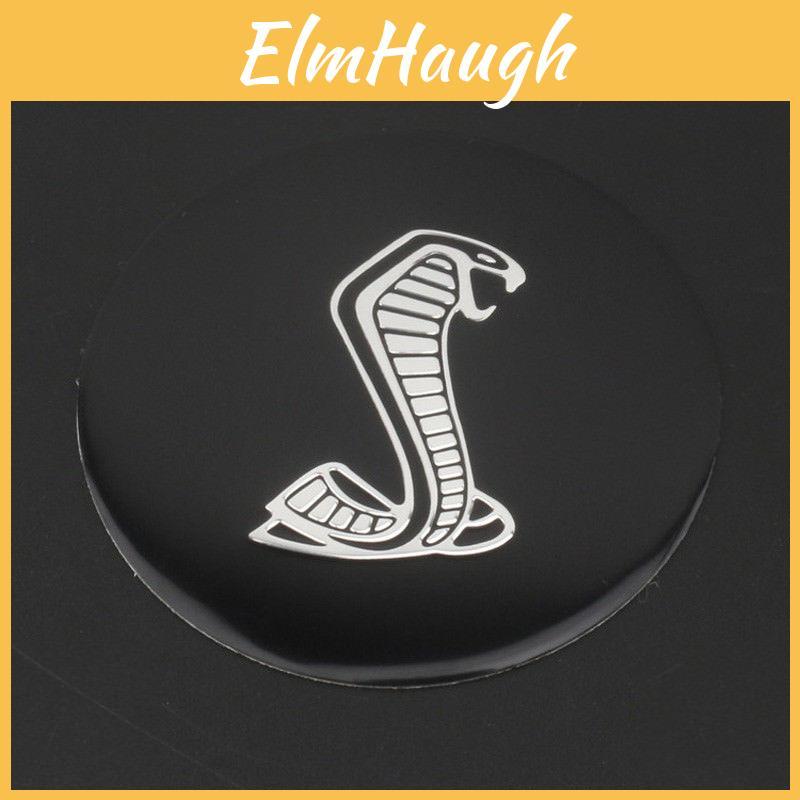 Stilvoller und langlebiger 85mm Lenkradaufkleber mit Cobra Shelby Emblem für Ford Mustang Gt350 Gt350r