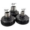 S60x6 Coarse Thread G1'' 1/2" 3/4" Male Female Thread IBC Water Tank Replacement Adapter Stainless Steel Spout Drain Fittings