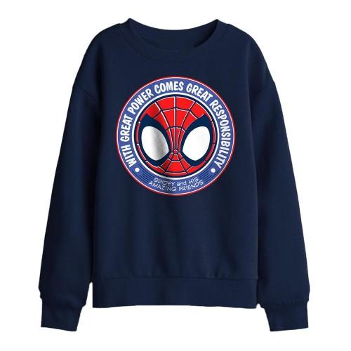 Spidey And His Amazing Friends Childrens/Kids Great Responsibility Badge Sweatshirt