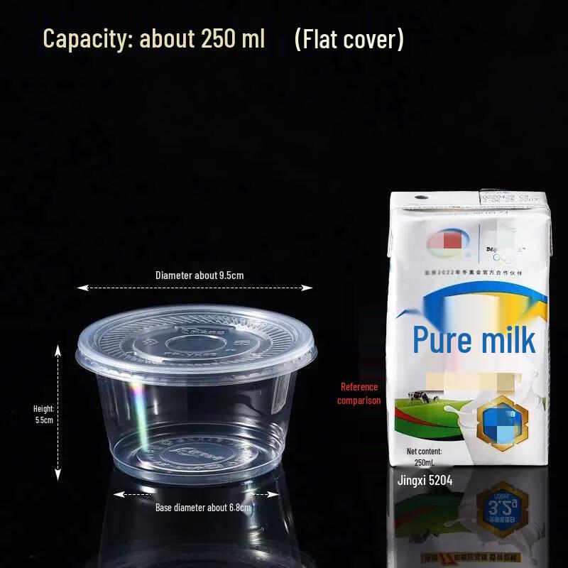 Disposable Pudding & Yogurt Cups with Lids