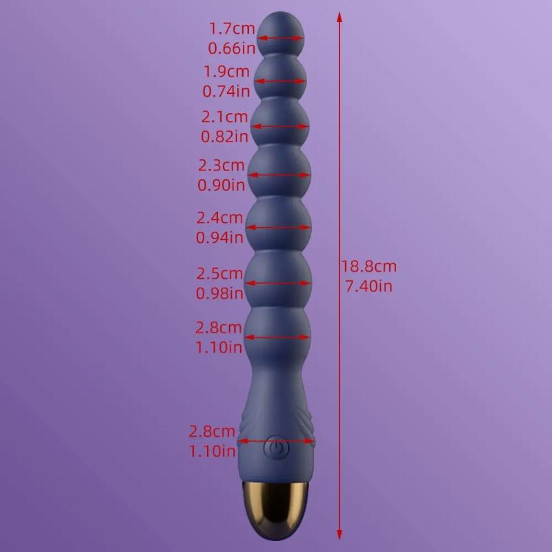 Vibrating Anal Beads & Clitoral Stimulator – Dual Pleasure Sex Toy for Women & Men, Prostate Massager & Couples Play