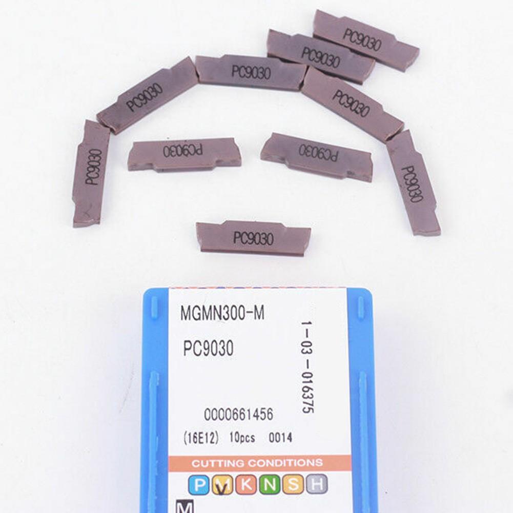 10 Pieces MGMN300-M PC9030 Carbide Insert For MGEHR/MGIVR Grooving Cut-off Tool