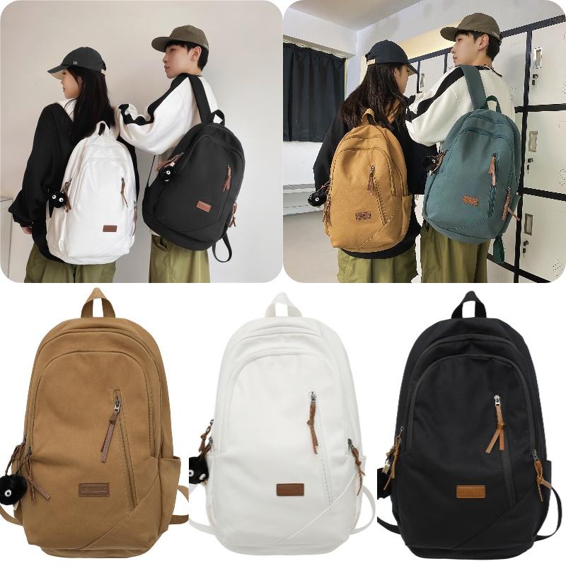 Wholesale Girls' Backpack With Large Capacity Oxford Cloth Material Fresh And Sweet Style Suitable For Travel White/black/green/camel
