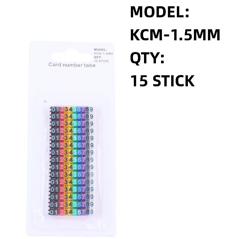 1/3 Sets Plastic Colourful C-Type Marker Number Tag Label Cable Markers For 2-3mm Wire Conspicuous And Easy To Identify