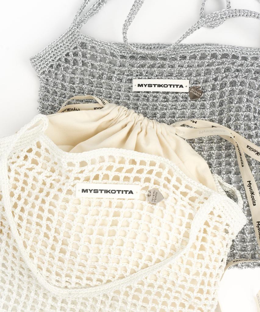 Mystikotita Flat Metal Net Bag - 2 Colors