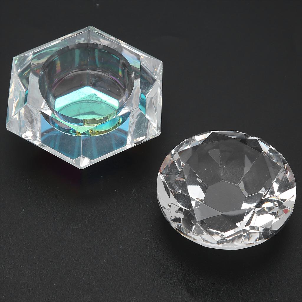 Nail Art Acrylic Liquid Powder Bowl Dish Portable Nail Liquid Cup Manicure Tool