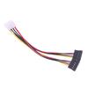 2Pcs Ide Molex 4 Pin To 2 X Sata Power Cable Serial Ata Y Splitter Hard Driver Dual Extension Cord Adapter Connector