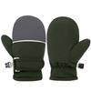 Zipper-Free Wrist Closure Thermal Ski Gloves Thermal Insulation Cold Gear Gloves  For Boys Girls