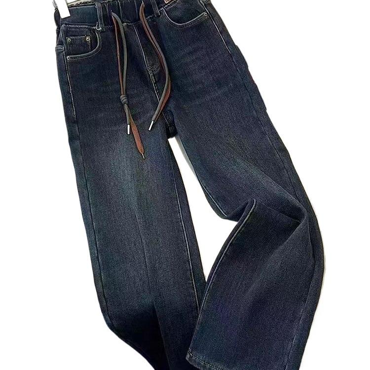 Women's High Waist Retro Wide Leg Jeans - Autumn/Winter 2025 - Plus Size & Petite