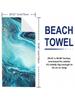 1pc Style Blue Mandalay Pattern Beach Towel,Ultra-Fine Fiber Beach Blanket,Highly Absorbent Bath Towel,Suitable For Summer