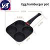 Pentola a quattro fori Padella per frittata addensata Padella antiaderente per pancake all'uovo