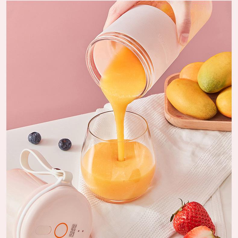 Joyoung Rechargeable Pink Portable Juicer & Blender L3-C86