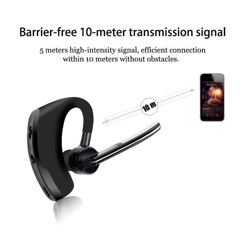V8 Wireless Earphone, Business Handsfree Call Headphone, Noise Reduction Driving Sports Earbud With